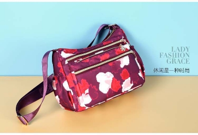 Picture of ( Light Maroon colour ) Korean sports travel shoulder bag