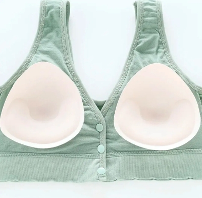 Picture of Imported Front Button Soft Cotton Maternity Bra Nursing Bra For New Born Baby Feeding (One Piece)