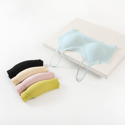 Picture of Imported soft stretch comfortable padded bra Women-One piece