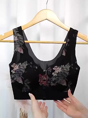 Picture of 1 Piece Imported Premium Print Maternity Bra Nursing Bra Front Button Bra Ice Silk comfortable Bra new born baby feeding Bra for women
