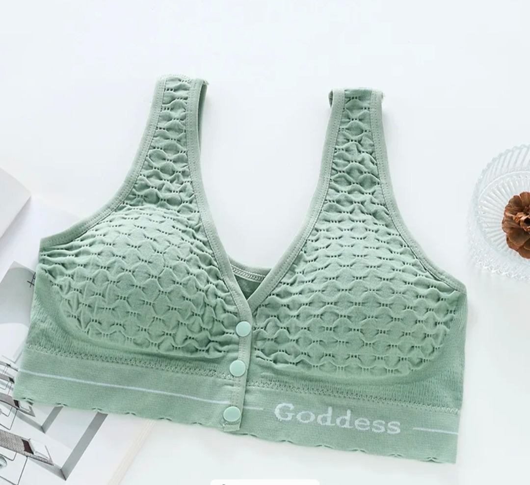 Picture of Imported Front Button Soft Cotton Maternity Bra Nursing Bra For New Born Baby Feeding (One Piece)