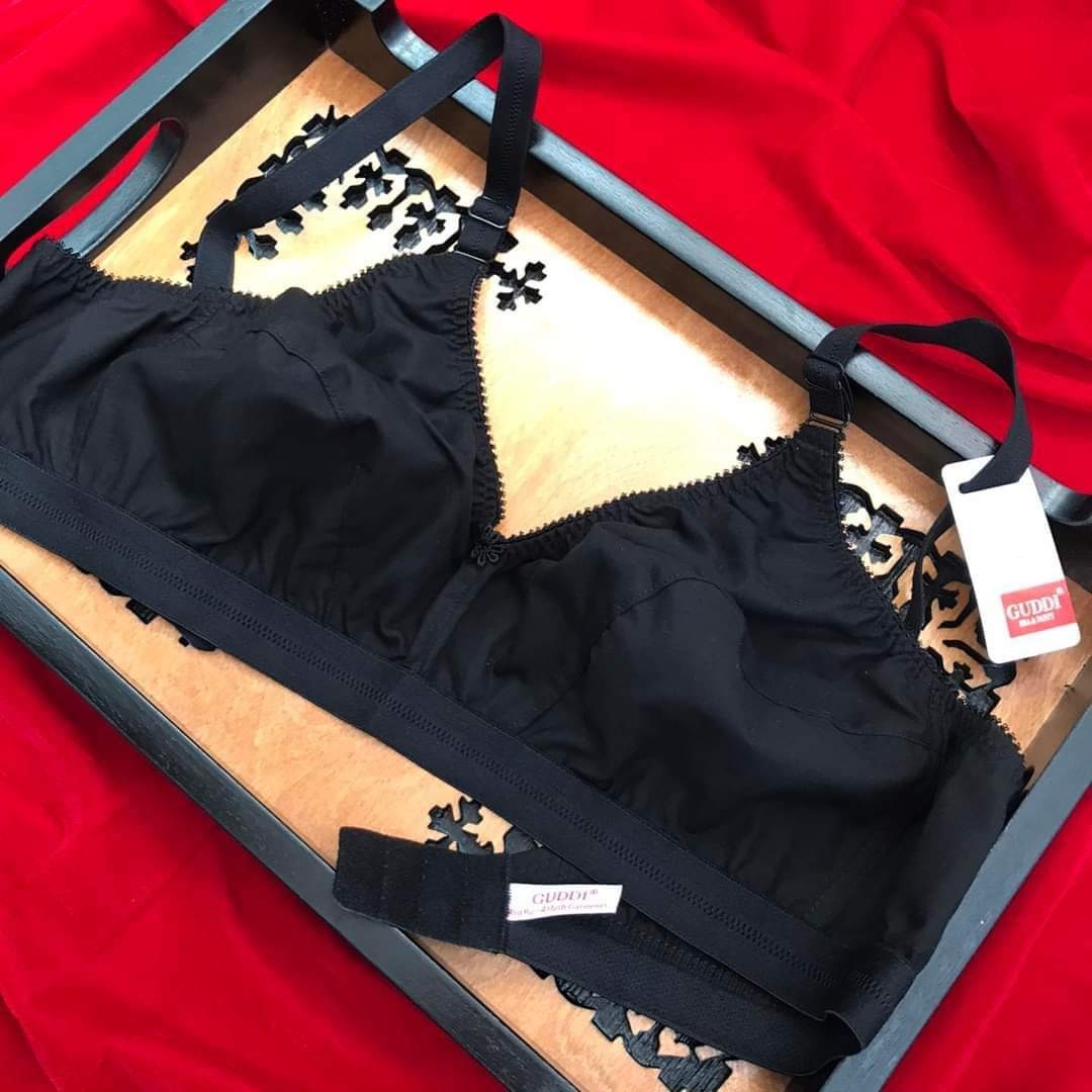 Picture of Imported comfortable Indian Guddi Bra Cotton Big Belt Full Coverage Bra for Women regular use bra for women