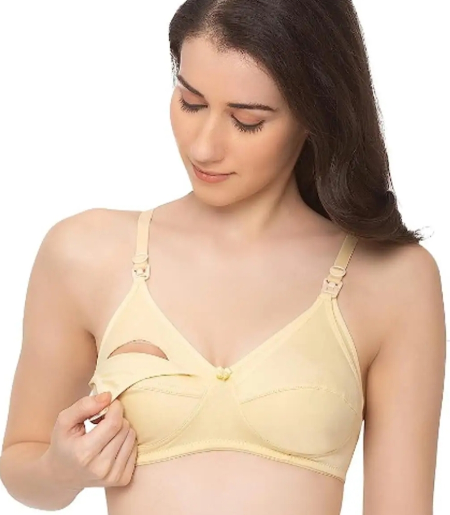 Picture of Imported Soft Cotton Bra For New Born Baby Feeding(One Piece)