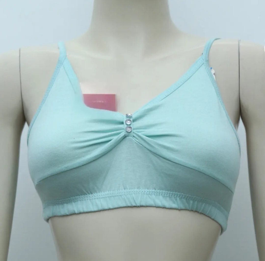 Picture of 3 Pieces comfortable cotton Semis Bra Genji for Women and Girls