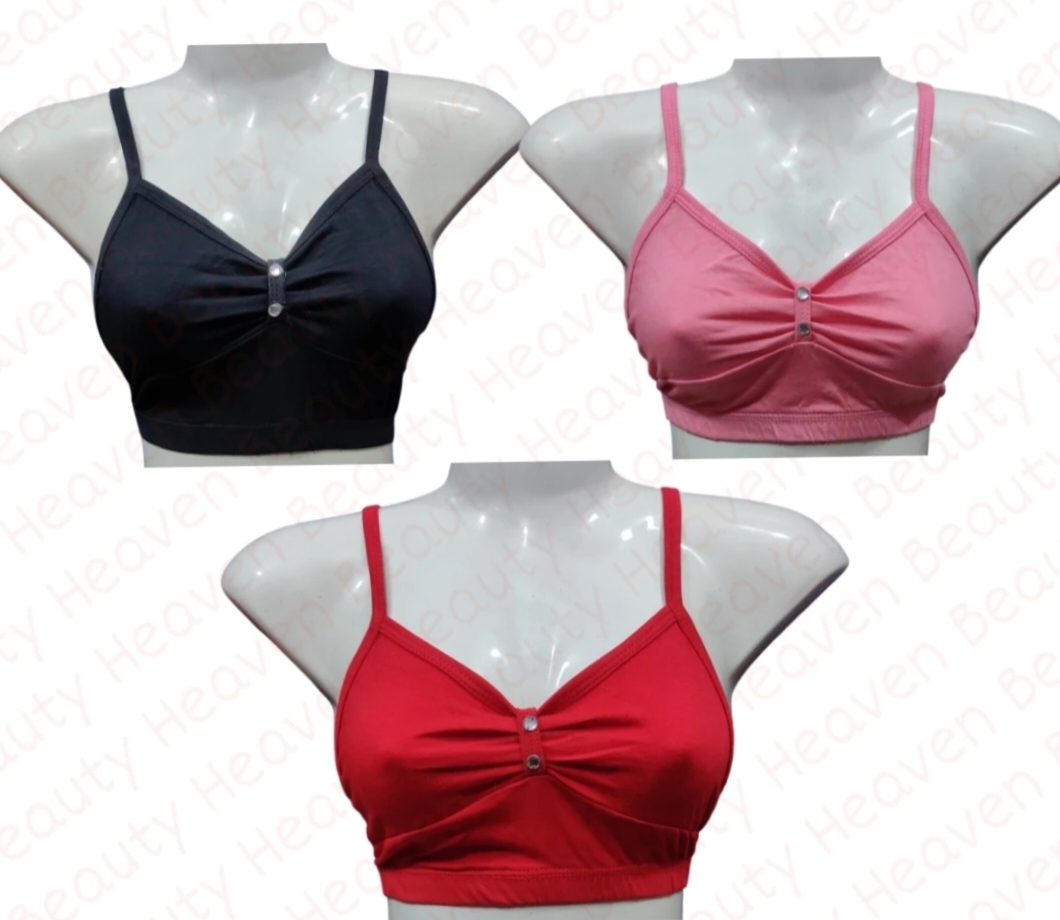 Picture of 2 Pieces comfortable cotton Semis Bra Genji for Women and Girls
