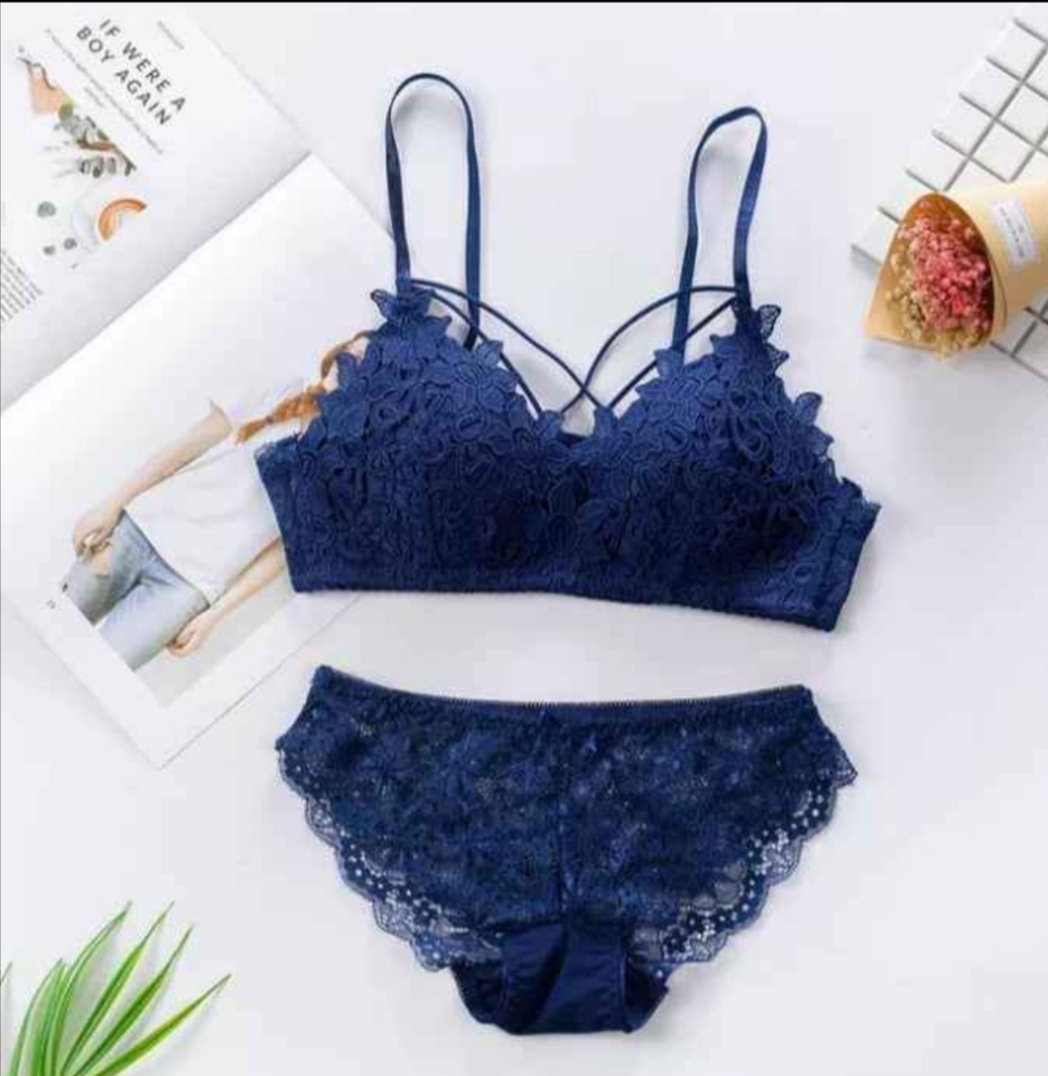 Picture of Imported Modern Push Up Bra And Panty Set for Women