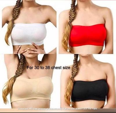 Picture of Imported Cotton Strapless Tube Bra For Women -One Piece