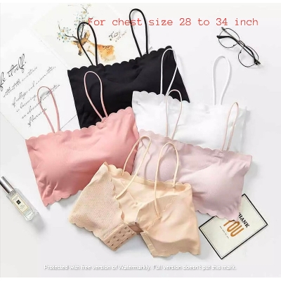 Picture of Comfortable Slim belt stylish pad removable soft tank top tube teenagers bra for women wear bra-One piece - Bra