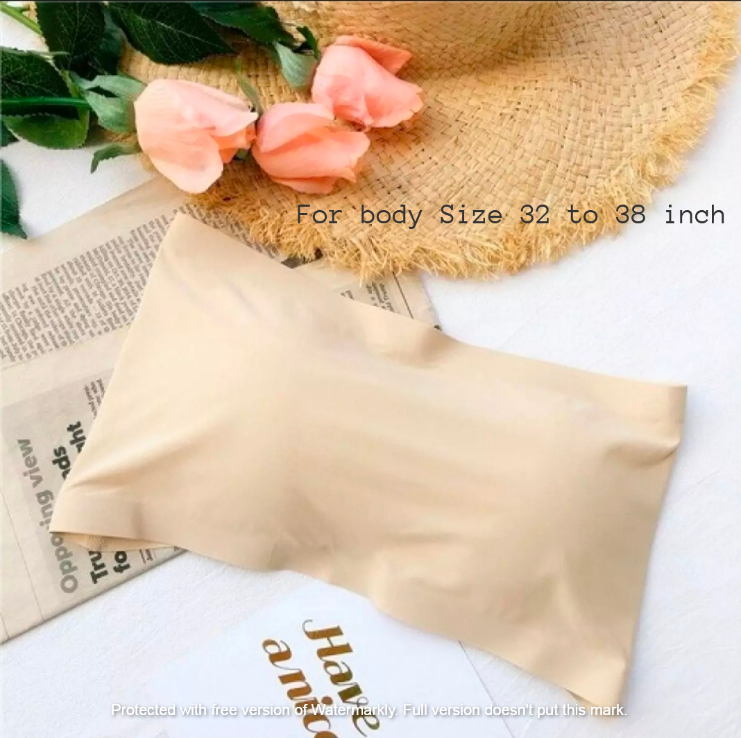 Picture of Strapless padded tube silk foam bra for women - One Piece