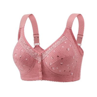 Picture of Imported Printed Front Button Soft Cotton Maternity Bra For New Born Baby Feeding(One Piece)