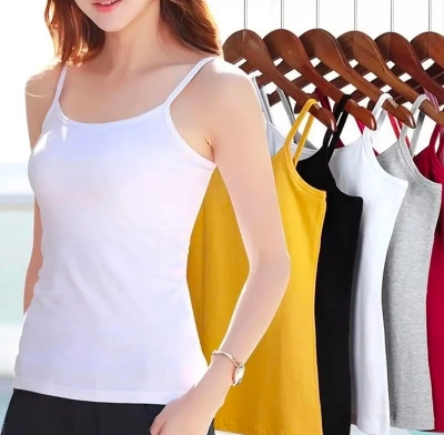 Picture of Ladies Inner Cotton Tank Tops For all season- 1 Piece (Multicolor)