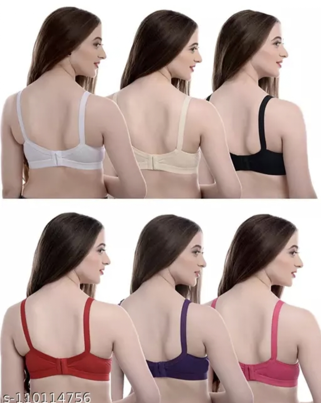 Picture of Imported Indian Guddi Bra Cotton Big Belt Full Coverage Bra for Women regular use comfortable bra for women