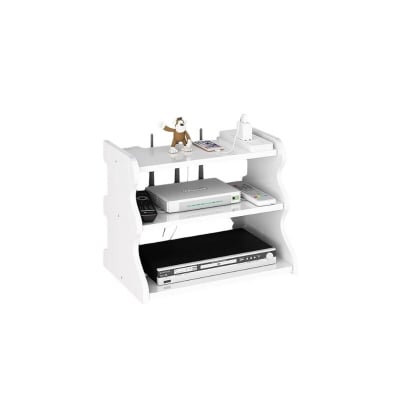 Picture of Laavish Router Stand Wall Hanging System Made with Strong Melamine Board Length 14inch depth 8inch