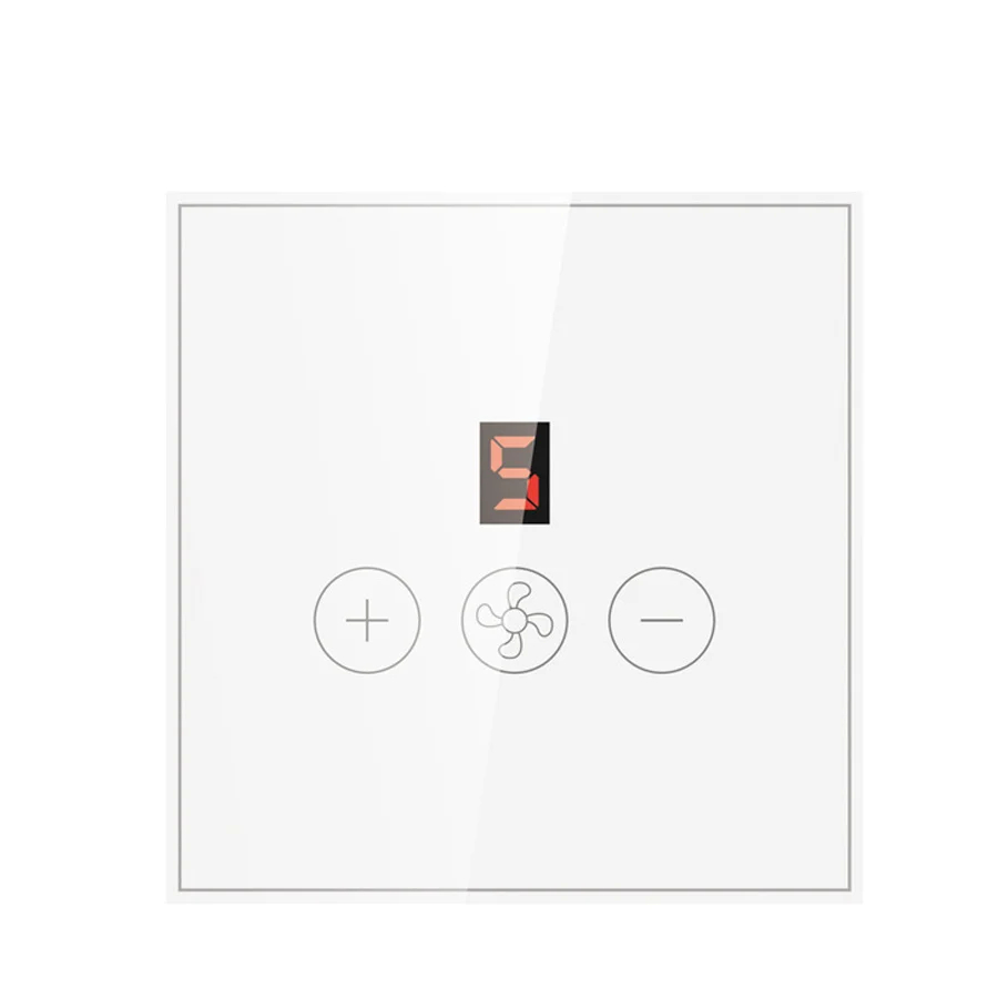 Picture of WiFi Smart Fan Switch can control fan remotely work with tuya app smart home voice control with google home mini and alexa work like sonoff smart wifi switch ifan3