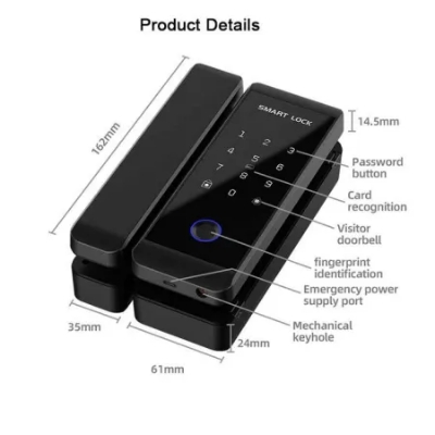 Picture of G1 TT Smart Finger Print  Lock for Glass Door