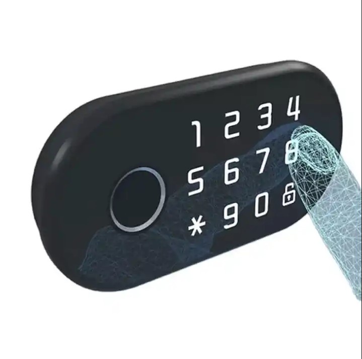 Picture of Electronic Smart Fingerprint Safe Drawer Cabinet and Locker Lock System - Black