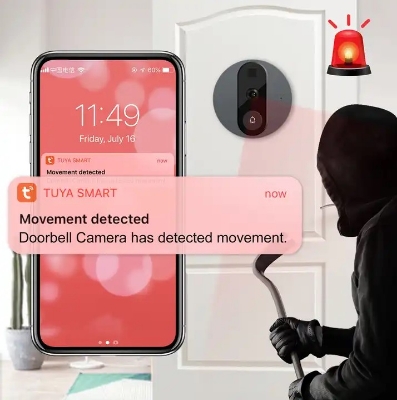 Picture of Wifi Wireless 1080P Video Doorbell Camera Tuya Smart Wifi Visual Door Bell and Video Intercom for Home Apartment