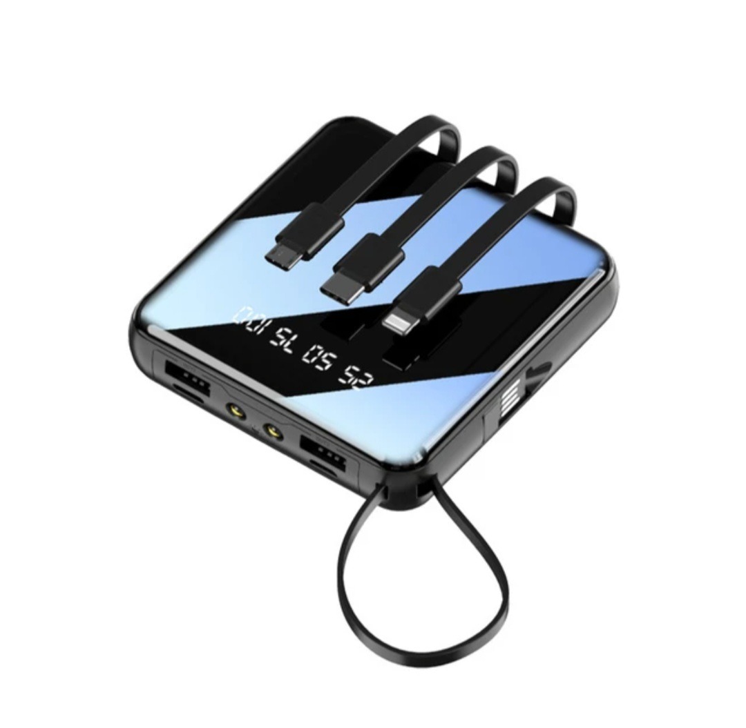 Picture of Power Bank 20000mAh Built-in Connectors for Apple iPhone/iPad, USB, Mini USB and USB-C Ports