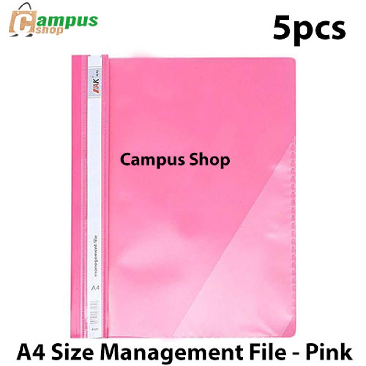 Picture of A4 Size Management File - Pink (5pcs)