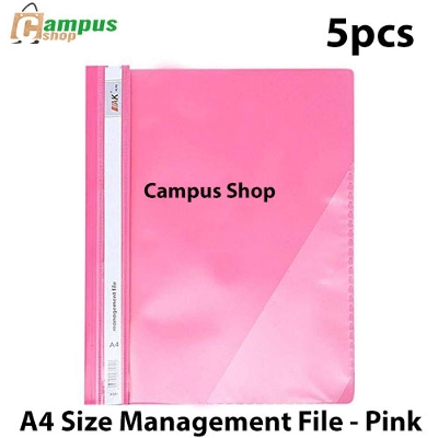 Picture of A4 Size Management File - Pink (5pcs)