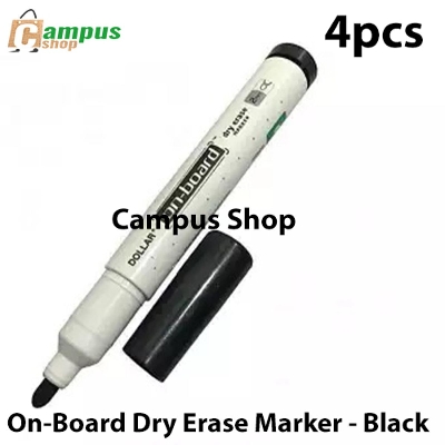 Picture of On-Board Dry Erase Marker - Black(4pcs)
