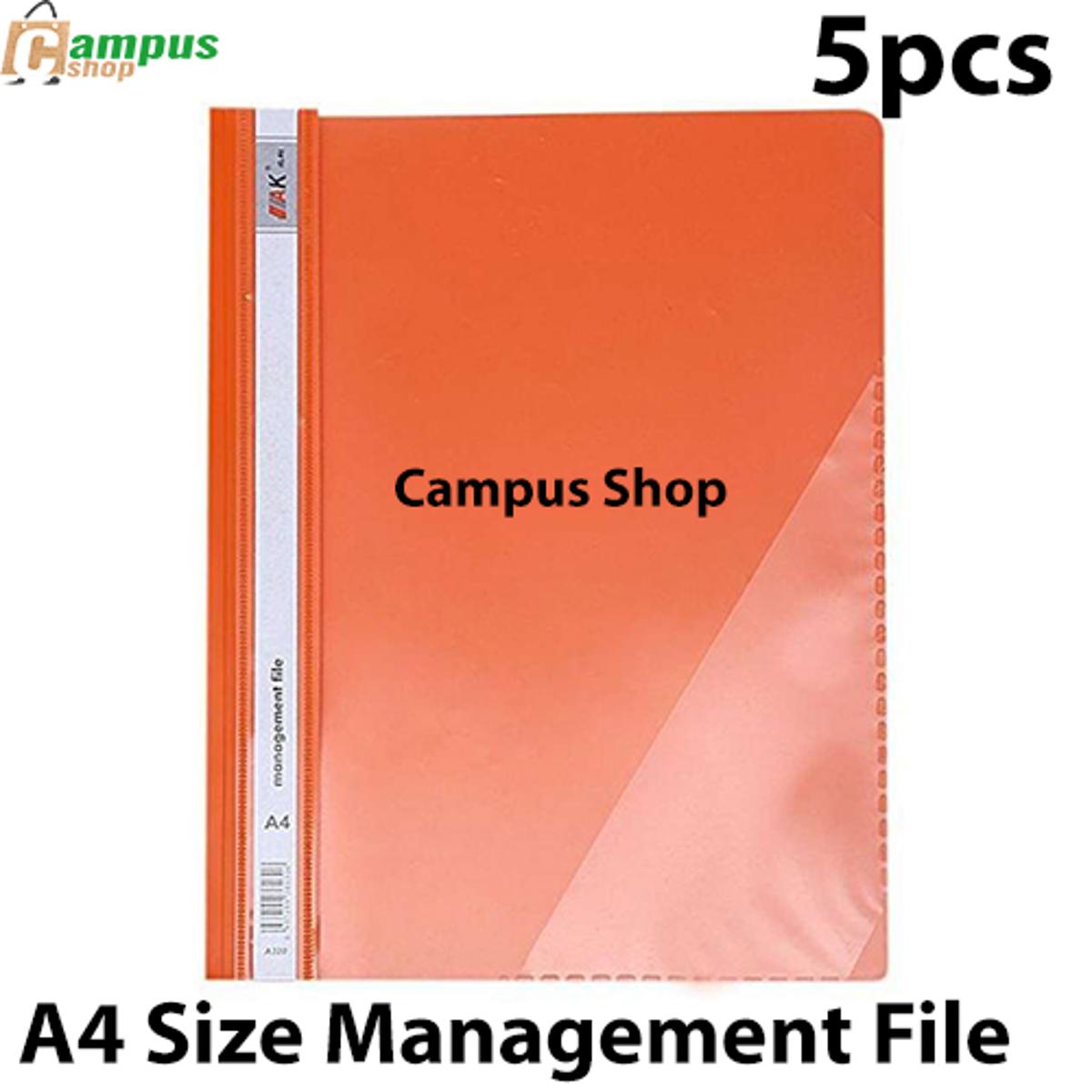 Picture of A4 Size Management File - Orange (5pcs)