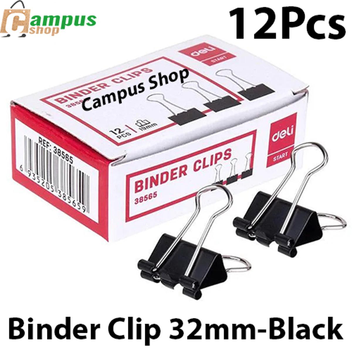 Picture of 32mm Binder Clip - Black (1 Box)