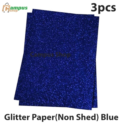 Picture of Glitter Paper(Non Shed) Blue - Pack of Three
