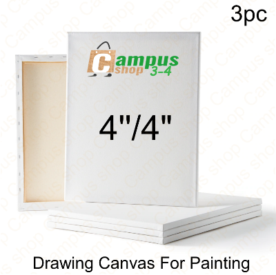 Picture of Canvas For Painting 3 Pcs Combo Of Irregular Size 4/6, 4/8, 5/6, 6/8, 6/15,10/16, 12/20  Inches – White - Canvas