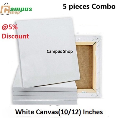 Picture of 5 pieces Combo of (10″/12″) Inches Drawing Canvas – White