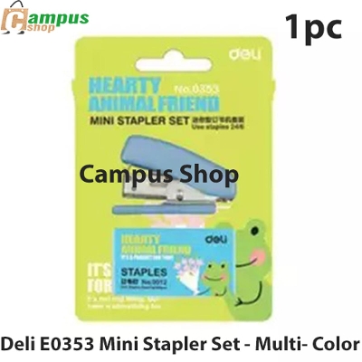 Picture of Deli E0353 Mini Stapler Set - Multi- Color