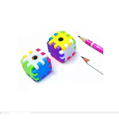 Picture of Cube Shaped Plastic Pencil Sharpener