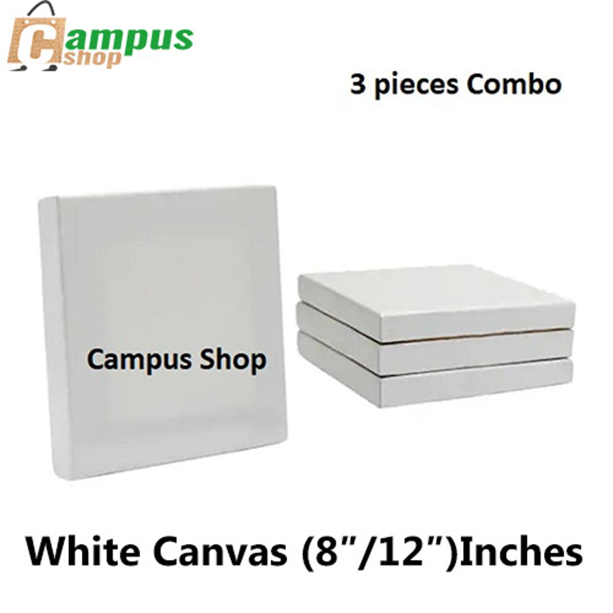 Picture of 3 pieces Combo of (8″/12″)Inches Drawing Canvas –White