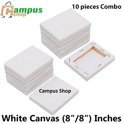 Picture of 10 pieces Combo of (8″/8″) Inches Drawing Canvas – White