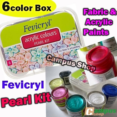 Picture of Fevicry Pearl Kit Acrylic Color 10 ml 6 Shades