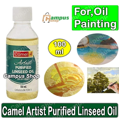 Picture of Camel Artist Purified Linseed Oil for Oil Color, 100ml (Yellow)
