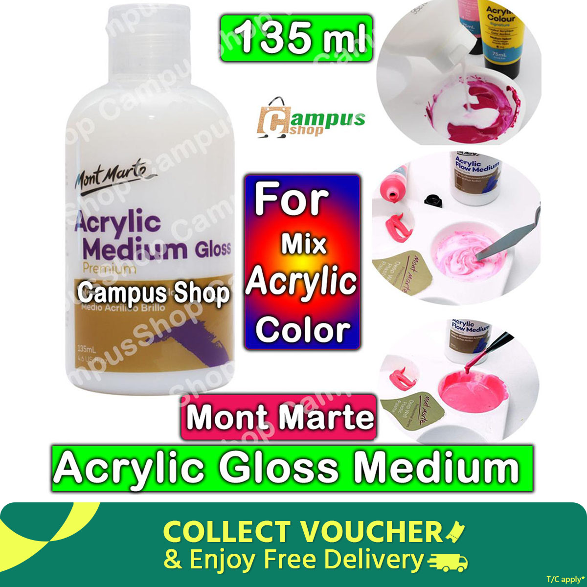 Picture of Mont Marte Mcrylic Medium Gloss Premium-135ml