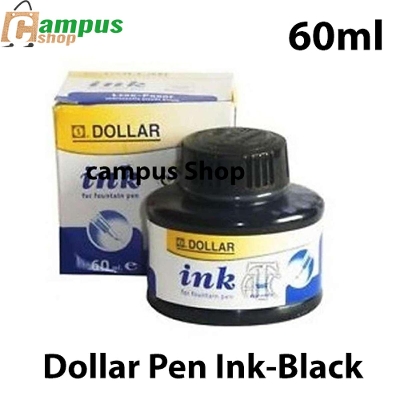 Picture of DOLLAR CALLIGRAPHY INK FOUNTAIN PEN INK BOTTLES-60.0ml-Black,