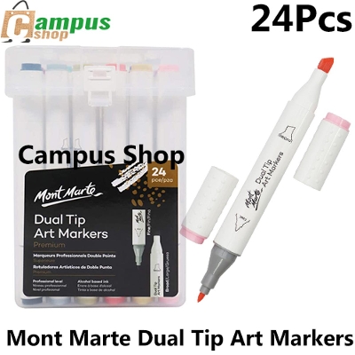 Picture of Mont Marte Premium Dual Tip Art Markers 12,24 Pcs