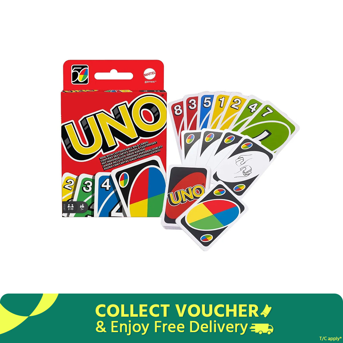 Picture of UNO Card Game Play-1pcs - Multicolor