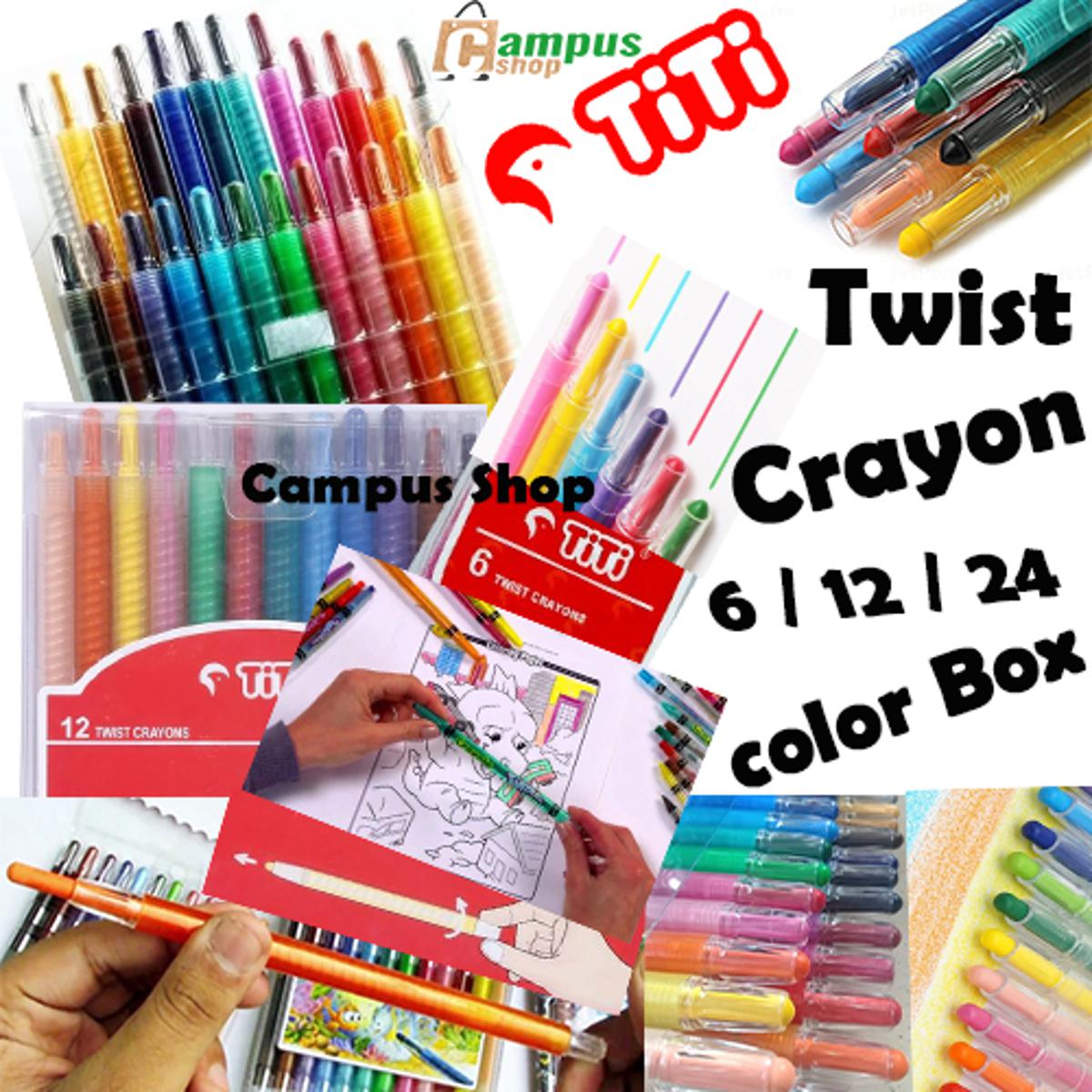 Picture of TiTi Twist Crayon  6 / 12 / 24 Color box for Artists