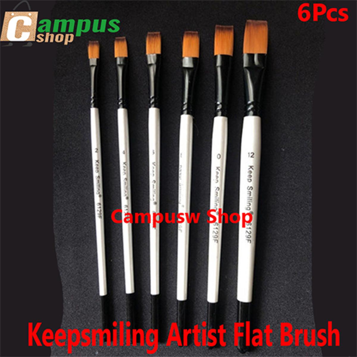 Picture of Keepsmiling Artist Flat Brush 6 Pcs