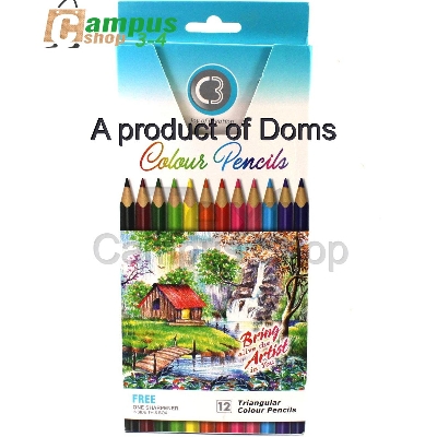 Picture of C3 product of  Doms 12 Color Pencil (Big Size)