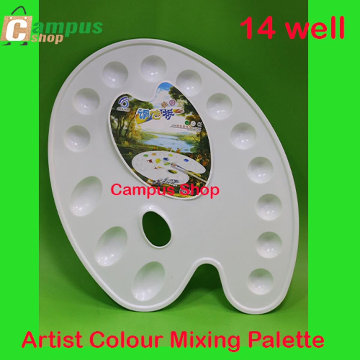 Picture of Oil, Watercolor and Acrylic Palette-14 Well