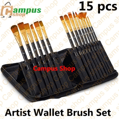 Picture of Artist  Paint Brush Set of 15, for Gouache, Acrylic, Oil, Watercolor Paint Brushes