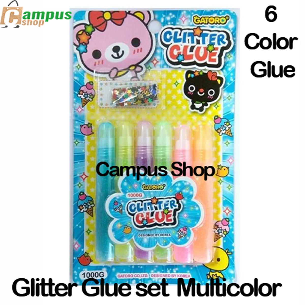 Picture of Glitter Glue set of 6 multicolor glue