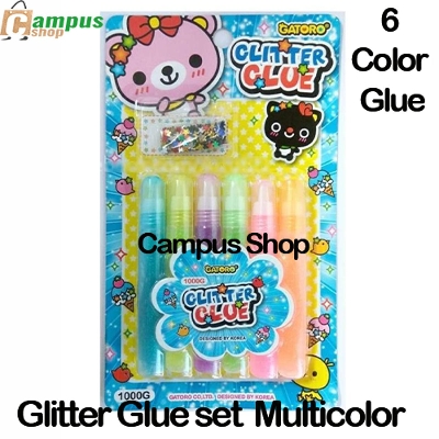 Picture of Glitter Glue set of 6 multicolor glue