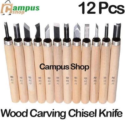 Picture of Wood Carving Chisels Knife For Basic Wood Cut DIY Tools and Detailed Woodworking Hand Tools 12Pcs