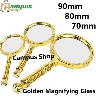 Picture of Golden magnifying glass 90mm,80mm,70mm,60mm