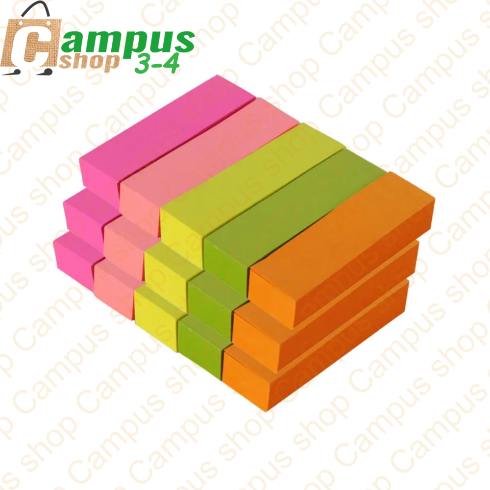 Picture of Indulge Durablity - Unique Make - Colourfull Sticky Notes 5 Colors 100 Sheets - Sustainable Option - Exclusive Experience